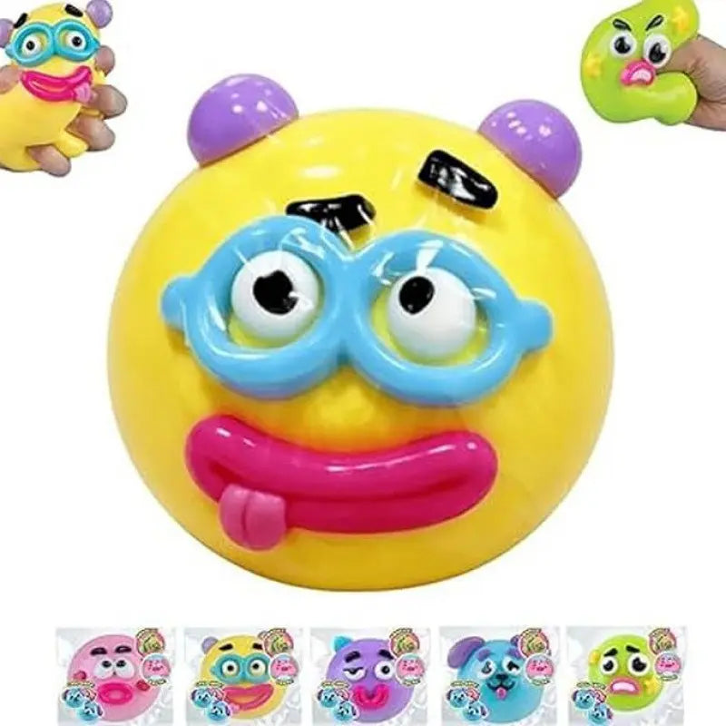 Dog Face Swap Squishy: Soft, Moldable, Slow-Rise Sensory Fidget Toy for Anxiety Relief and Tactile Play with Interchangeable Faces