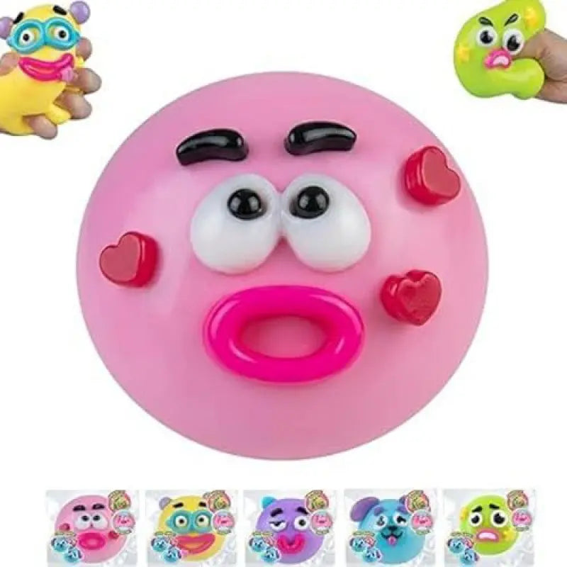Dog Face Swap Squishy: Soft, Moldable, Slow-Rise Sensory Fidget Toy for Anxiety Relief and Tactile Play with Interchangeable Faces