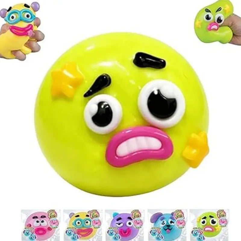 Dog Face Swap Squishy: Soft, Moldable, Slow-Rise Sensory Fidget Toy for Anxiety Relief and Tactile Play with Interchangeable Faces