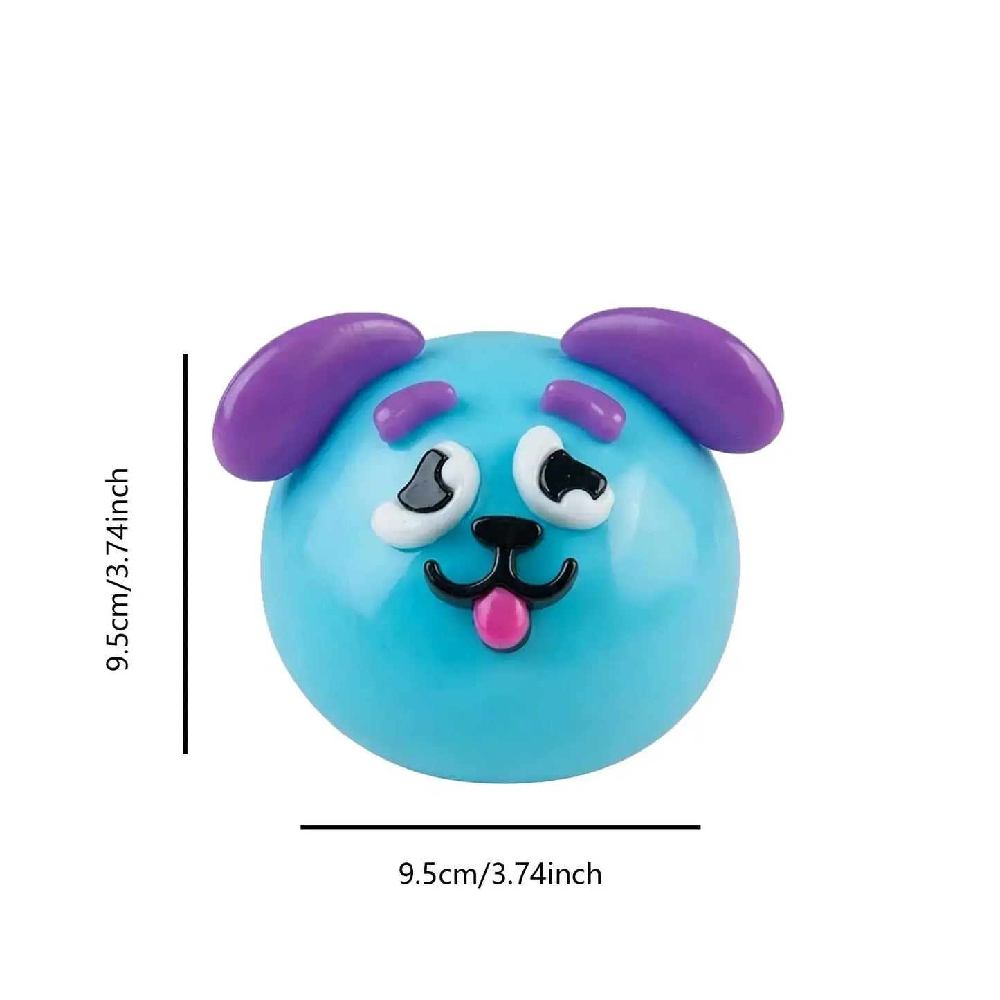 Dog Face Swap Squishy: Soft, Moldable, Slow-Rise Sensory Fidget Toy for Anxiety Relief and Tactile Play with Interchangeable Faces